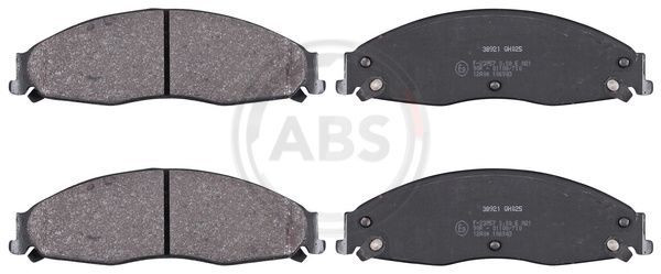 A.B.S. 38921 - Bremsbelagsatz, Scheibenbremse
