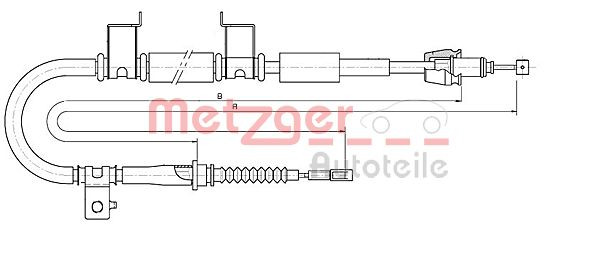 METZGER 17.6053 - Seilzug, Feststellbremse