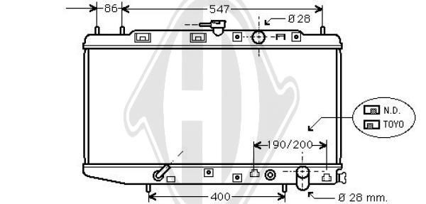 DIEDERICHS DCM2146 - Kühler, Motorkühlung