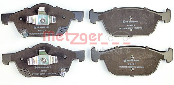 METZGER 1170832 - Bremsbelagsatz, Scheibenbremse