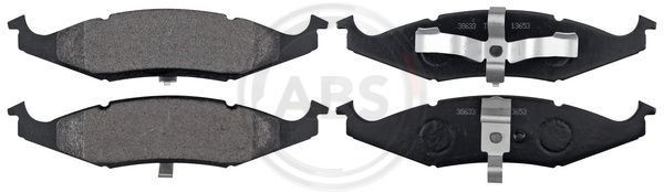 A.B.S. 38633 - Bremsbelagsatz, Scheibenbremse