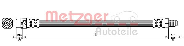 METZGER 4111094 - Bremsschlauch