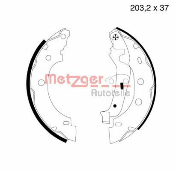 METZGER MG 706 - Bremsbackensatz