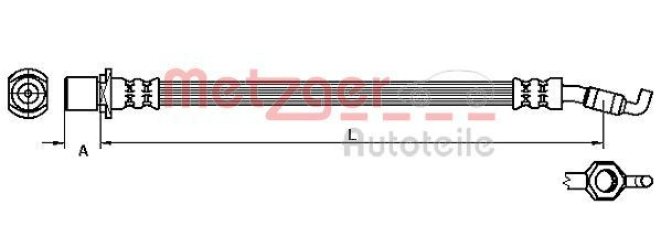 METZGER 4110057 - Bremsschlauch