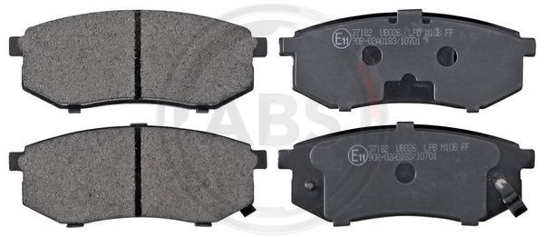 A.B.S. 37182 - Bremsbelagsatz, Scheibenbremse