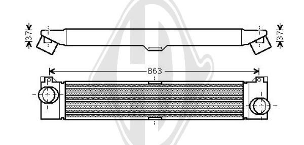 DIEDERICHS DCA1057 - Ladeluftkühler