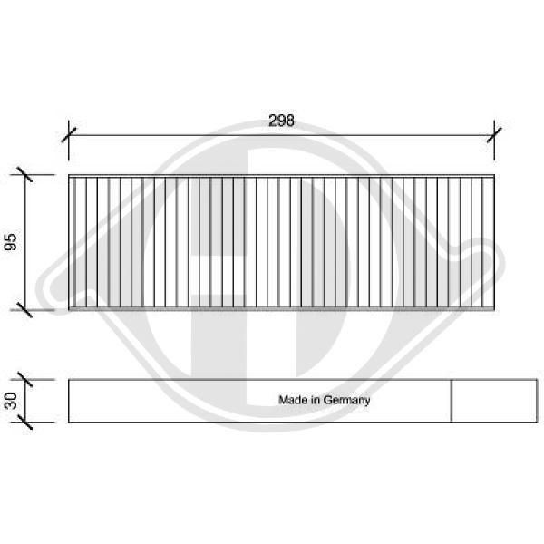 DIEDERICHS DCI0192S - Filter, Innenraumluft
