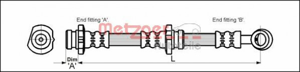 METZGER 4111992 - Bremsschlauch