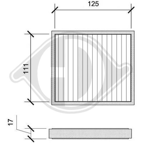DIEDERICHS DCI0008S - Filter, Innenraumluft