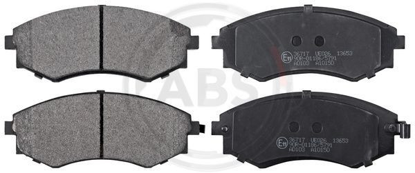 A.B.S. 36717 - Bremsbelagsatz, Scheibenbremse