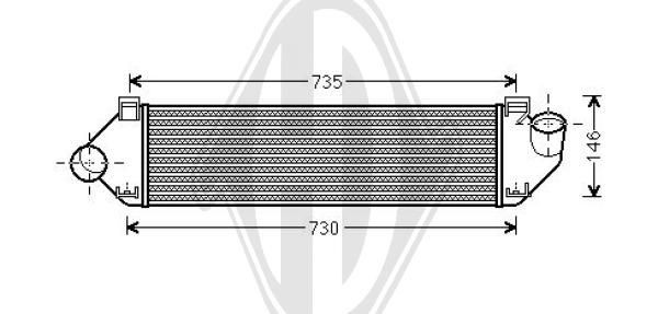 DIEDERICHS DCA1018 - Ladeluftkühler