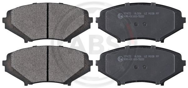 A.B.S. 37472 - Bremsbelagsatz, Scheibenbremse
