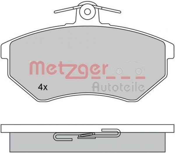 METZGER 1170062 - Bremsbelagsatz, Scheibenbremse