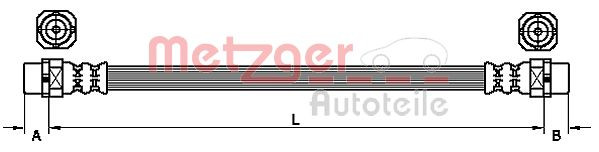 METZGER 4110952 - Bremsschlauch