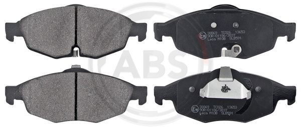 A.B.S. 38869 - Bremsbelagsatz, Scheibenbremse