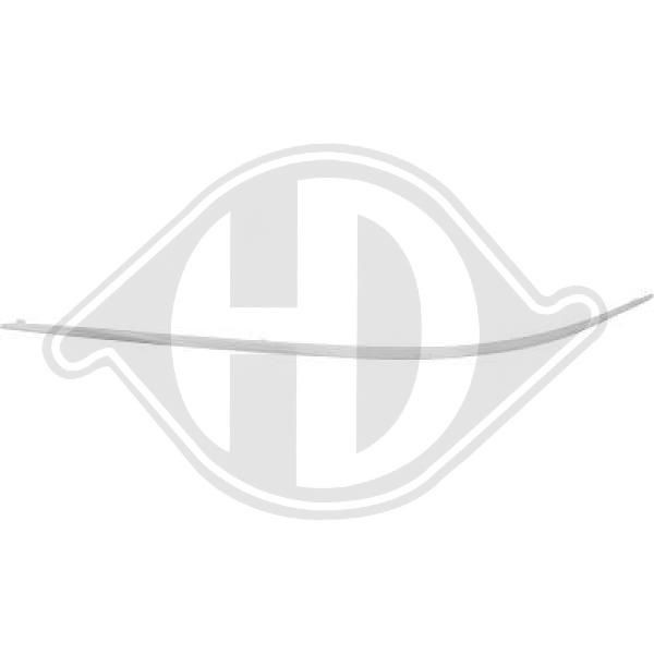 DIEDERICHS 1626065 - Zier-/Schutzleiste, Stoßfänger