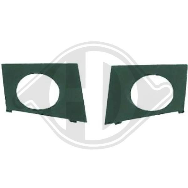 DIEDERICHS 4464144 - Lüftungsgitter, Stoßfänger