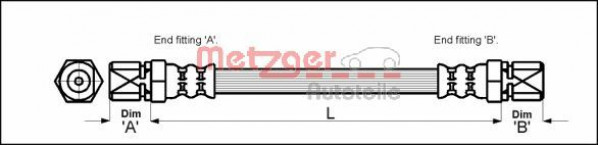 METZGER 4110601 - Bremsschlauch