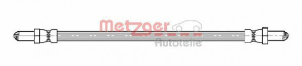 METZGER 4112534 - Bremsschlauch