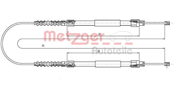 METZGER 1171.11 - Seilzug, Feststellbremse