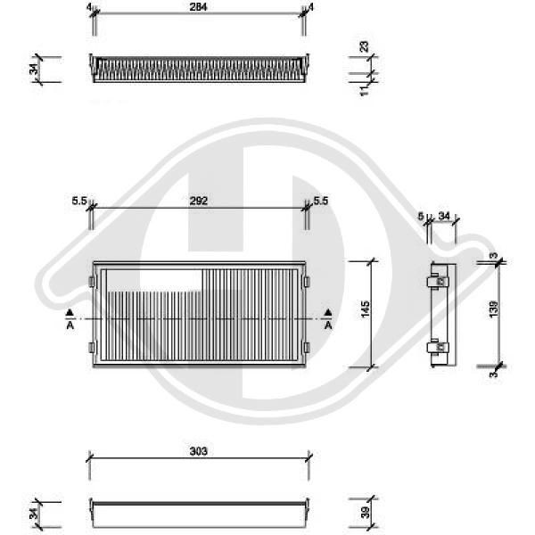 DIEDERICHS DCI0164S - Filter, Innenraumluft