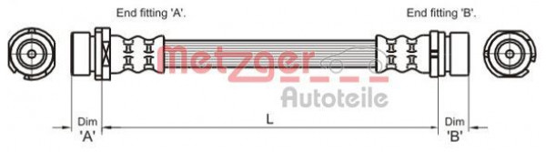 METZGER 4112336 - Bremsschlauch