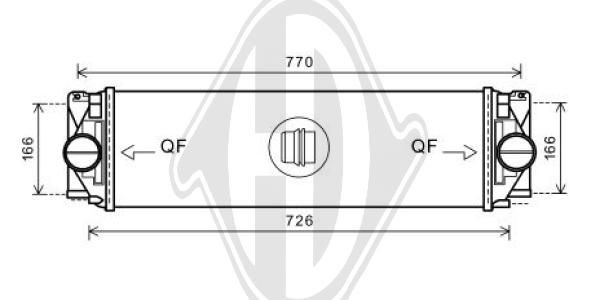 DIEDERICHS DCA1013 - Ladeluftkühler