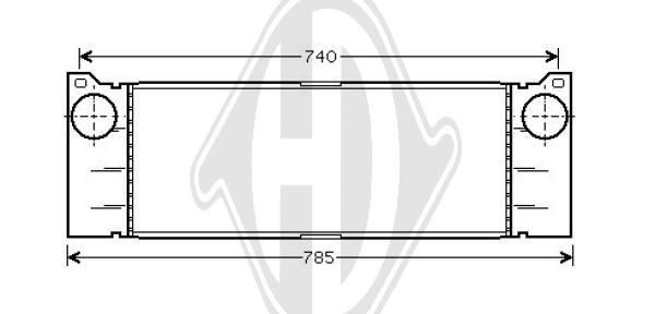 DIEDERICHS DCA1074 - Ladeluftkühler