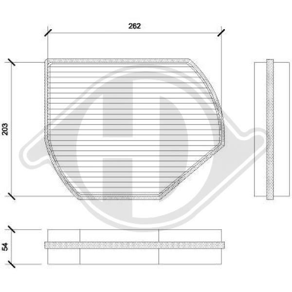 DIEDERICHS DCI1800 - Filter, Innenraumluft