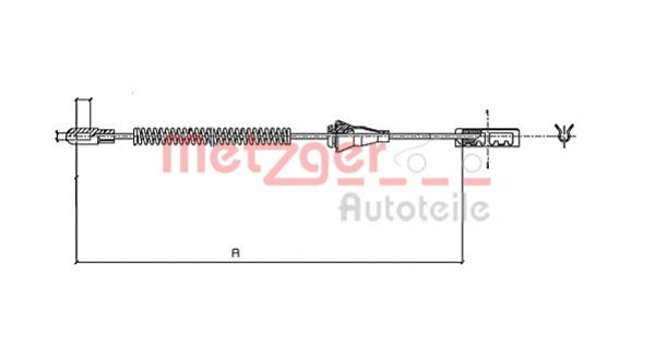 METZGER 11.5934 - Seilzug, Feststellbremse