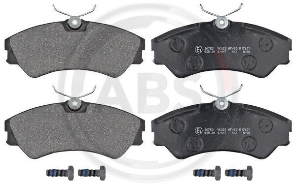A.B.S. 36752 - Bremsbelagsatz, Scheibenbremse