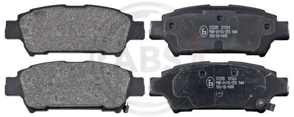 A.B.S. 37228 - Bremsbelagsatz, Scheibenbremse