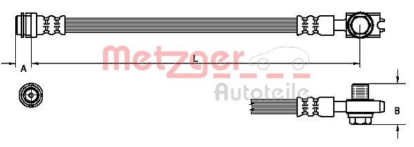 METZGER 4110246 - Bremsschlauch
