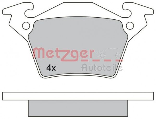METZGER 1170331 - Bremsbelagsatz, Scheibenbremse
