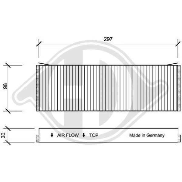 DIEDERICHS DCI0120S - Filter, Innenraumluft