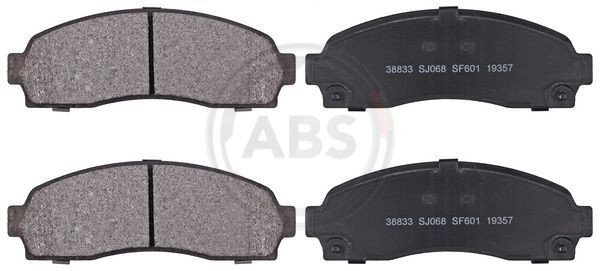 A.B.S. 38833 - Bremsbelagsatz, Scheibenbremse
