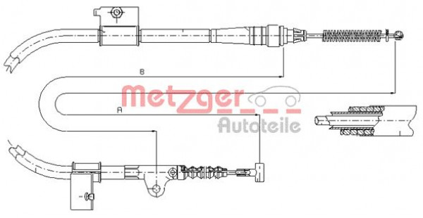 METZGER 17.0331 - Seilzug, Feststellbremse