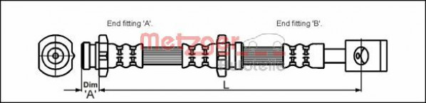 METZGER 4111991 - Bremsschlauch