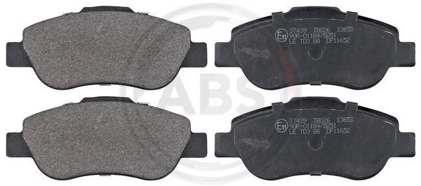 A.B.S. 37439 - Bremsbelagsatz, Scheibenbremse