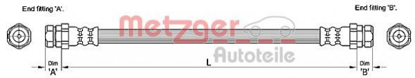 METZGER 4110244 - Bremsschlauch