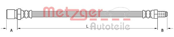 METZGER 4110926 - Bremsschlauch