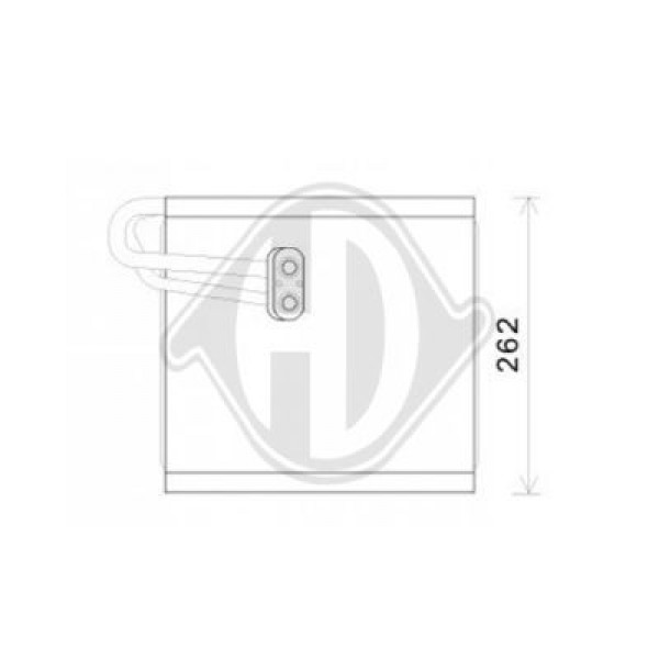 DIEDERICHS DCV1155 - Verdampfer, Klimaanlage