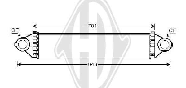 DIEDERICHS DCA1065 - Ladeluftkühler