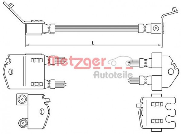 METZGER 4112547 - Bremsschlauch