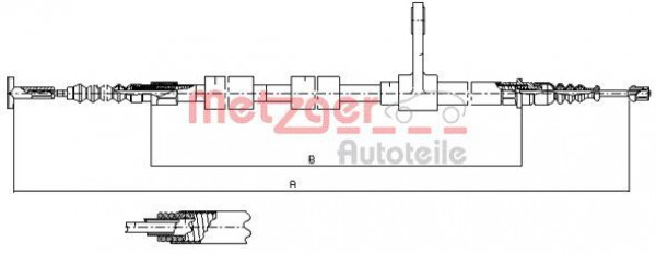 METZGER 251.31 - Seilzug, Feststellbremse