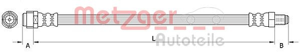METZGER 4111480 - Bremsschlauch