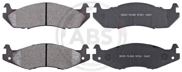 A.B.S. 38203 - Bremsbelagsatz, Scheibenbremse