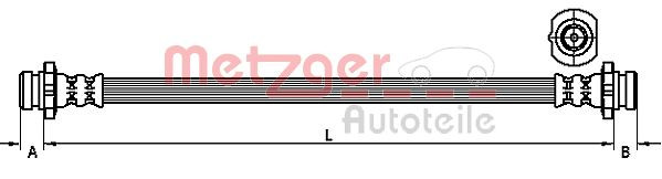 METZGER 4111249 - Bremsschlauch