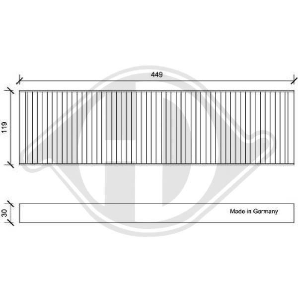 DIEDERICHS DCI0165 - Filter, Innenraumluft