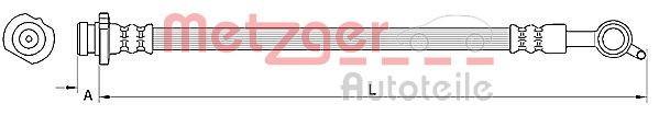 METZGER 4110850 - Bremsschlauch